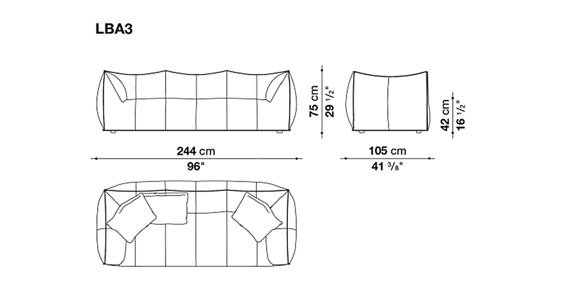 Le Bambole B&B Italia - sofas B&B Italia